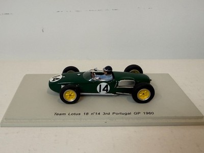 Spark Lotus 18 #14 3rd Portugal GP 1960 Jim Clark S1840 Maßstab 1:43