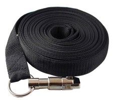15 Feet Long 1" Wide Nylon Dog Training Leash with Swivel Locking Snap