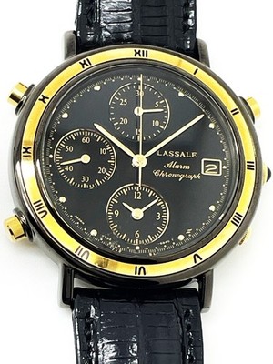 LASSALE by Seiko MEN'S 7T32-6b39 NOT-WORKING ALARM CHRONOGRAPH