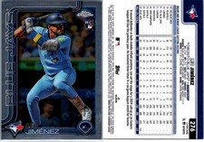 #276 Leo Jimenez RC Toronto Blue Jays 2025 Topps Chrome