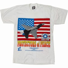 Vintage 1991 Desert Storm Screen Stars White Vtg T Shirt USA Made Size M