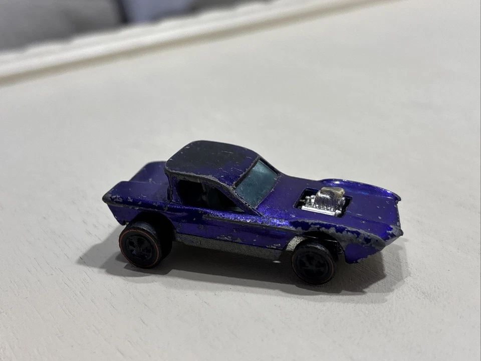 Hot Wheels Redline 1967 Python HK Purple Complete Original Casting Grey Int - Image 4 of 4