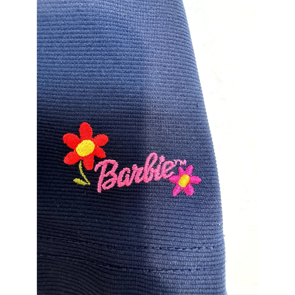 De colección 2000 Y2K Barbie Falda Bordada Azul Marino Años 90 Twee - Niñas Talla 5 Foto 2 de 4