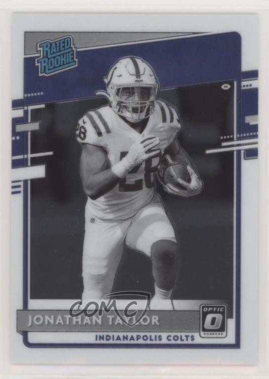 2020 Panini Donruss Optic Rated Rookies Variation Jonathan Taylor #317 Rookie RC