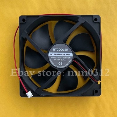 1X 12CM 2-Wire Inverter Cooling Fan BT-D12025H12M 12025 DC12V 0.30A