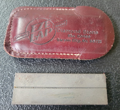 EZE LAP 1  x 3  Diamond Sharping Stone Leather Case Hunting Fishing Knife Hook