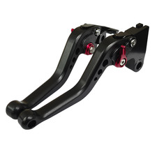 Short Black Red Clutch & Brake Levers For Triumph 765 Street Triple S 2017-2019