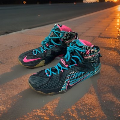 Nike LeBron 12 '23 Chromosomes' Men's Sneakers Size 8 684593-006