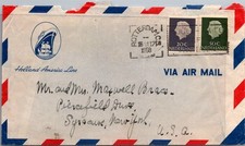 GOLDPATH: Netherlands Airmail 1958 to USA steamship CV902_P11