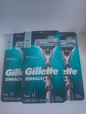 Gillette Mach 3 Razor for Men 1 Handle & 1 Cartridge Per Pack - Pack of 3 6.66 per gallon