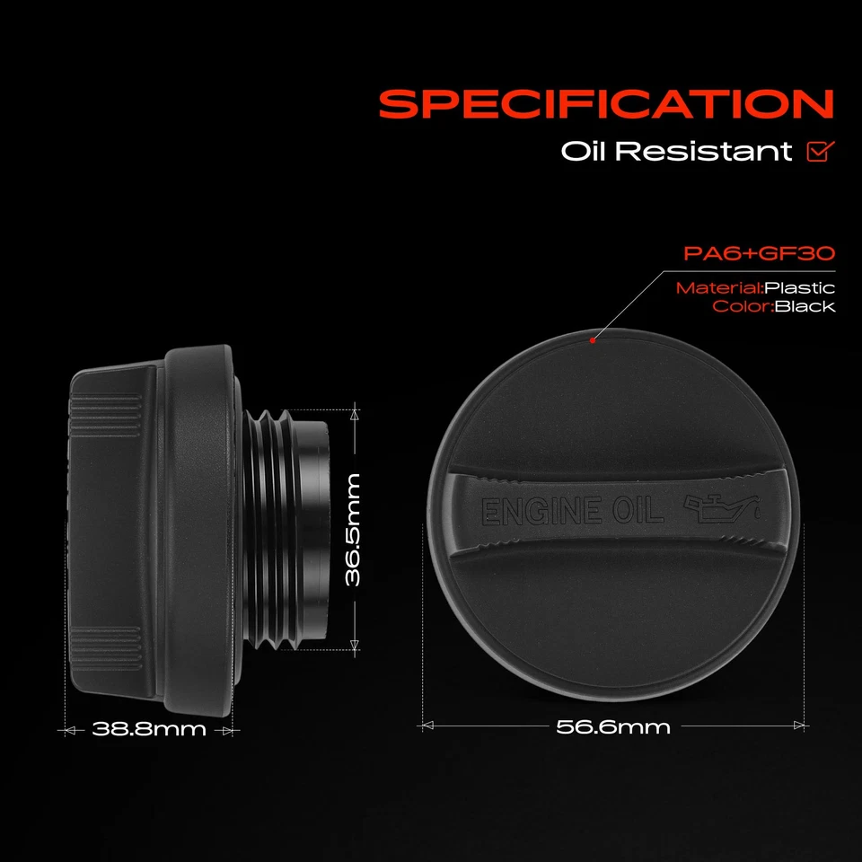 Tapa de llenado de aceite de motor para Toyota Camry Corolla 4Runner Highlander Lexus GS350 Foto 4 de 4