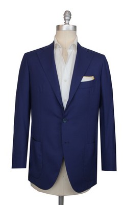 $6300 Cesare Attolini Blue Super 160's Solid Sportcoat - 38/48 - (CA221262)