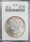 SOAPBOX 1897-P VAM-6A Morgan Dollar ANACS MS63 SUPER PQ!