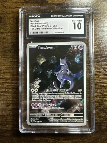 Pokemon CGC 10 Mewtwo Black Star Promo - 151 Ultra Premiuum Collection #052