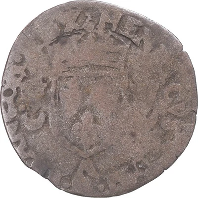 Monnaie, France, Henri II, Douzain aux croissants, 1550, TB, Billon, Gadoury:357 - Photo 1/2