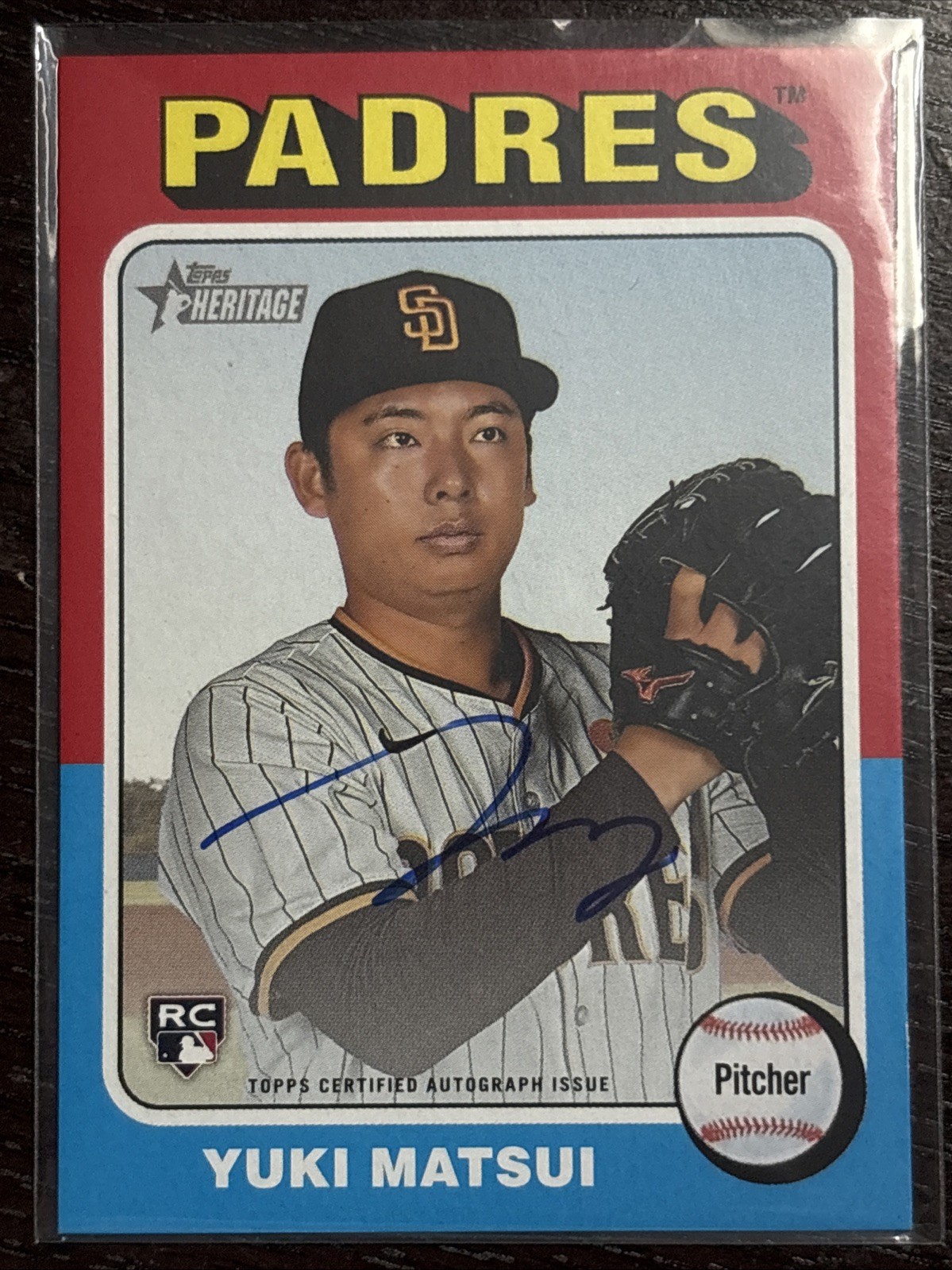 2024 Topps Heritage High Number - Real One Auto Yuki Matsui #ROA-YM , (AU, RC)