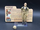 Vintage 1983 GI JOE ARAH Complete FALCON PILOT Code Name GRUNT w FILE CARD