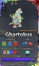 Ghartokus CREATURES OF SONARIA COS speedweight all speed shimmerglimmer V5