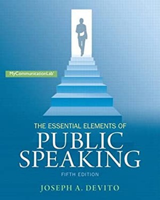 The Essential Elements of Public Speaking Paperback Joseph A. DeV