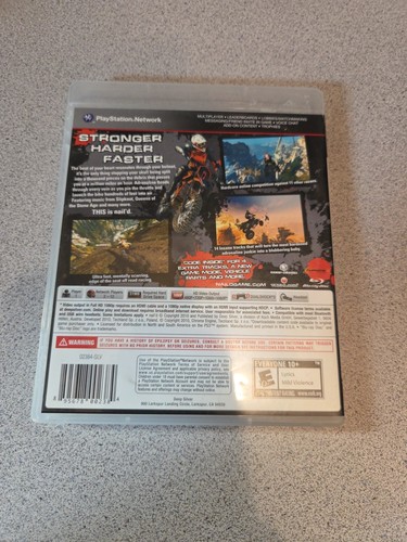 Nail'd PS3 CIB W/ Manual (Sony PlayStation 3, 2010) MX ATV Game Tested - Picture 2 of 4