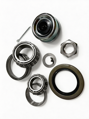 #ad 2 Sets Axles Trailer Bearing Kit Seal Nut Washer 6000 lb 25580 25520 15123 15245 $37.77