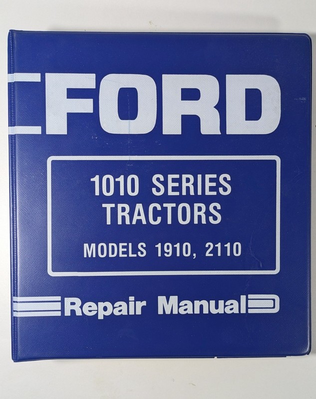 Ford Tractor 1910 2110 Service Repair Manual in original binder Plus 1910 Op Man