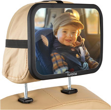 Baby Car Mirror Most Stable Backseat Mirror with Premium Matte Finish,Ultra High
