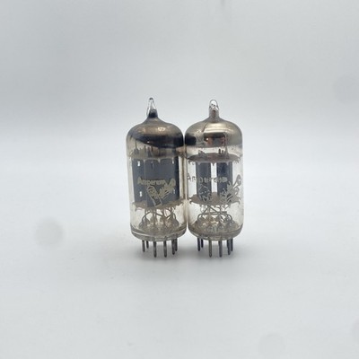 Amperex Bugle Boy ECC82 = 12AU7 Paar Röhren geprüft   NOS Vacuum Tube Tested
