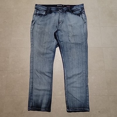 Ecko Unltd Men's Size 38 Athletic Fit Light Wash Denim Jeans
