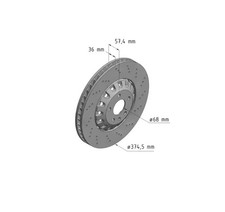 Disque de frein Audi 75