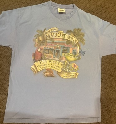 Jimmy Buffett Margaritaville Shirt XL Double Sided Y2K Key west 2002
