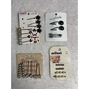 90s Y2K Hair Accessories Barrettes Clips Bobby Pin VTG Kids Teen Hoco Pearl Prom 30Pcs Hair Pearls Hair Clips, Mini Pearl Bobby Pins White  main image 3
