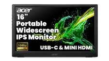 Acer 16" PM161QC Portable Widescreen LCD Monitor FHD 1920×1080 60Hz Refurbished