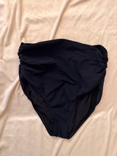 Profile by Gottex waisted black bikini bottoms, size 14, women's swimsuit