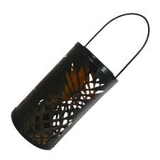 Lampes solaires de jardin en fer, lampes de Projection à motif d'ananas creux