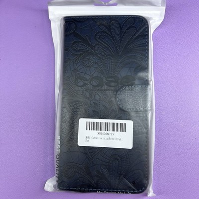 Phone Case Wallet For Xiaomi Redmi 10 Dark Blue With Screen Protector