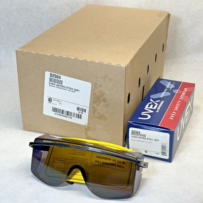 NEW (10-Pack) Uvex Astrospec OTG 3001 Safety Glasses, Grey Ultra-Dura Lens S2504