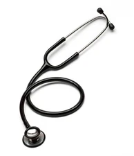 PARAMED Stethoscope - Classic Dual Head Cardiology for Medical, Black 