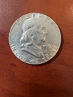 1955 Franklin 90% Silver Half Dollar in AU Condition US Silver