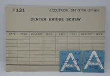 Lot of 2  Accutron 214 Center Bridge Screw #131 *NOS