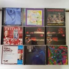 Jazz instrumental Music 9 Pack Bundle Llaqtamasi Chicago Kenny G Brian Eno CD