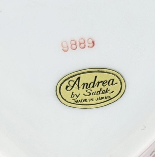 Andrea by Sadek MCM Pink Poppy & Gold Rim Heart Shaped China Lidded Trinket Dish - Picture 10 of 10