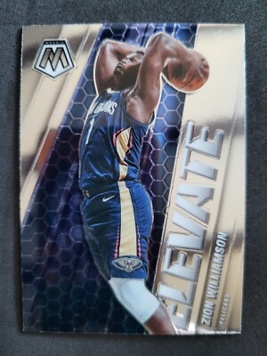 2020-21 Panini Mosaic Basketball, Zion Williamson, Elevate, Pelicans, # 3