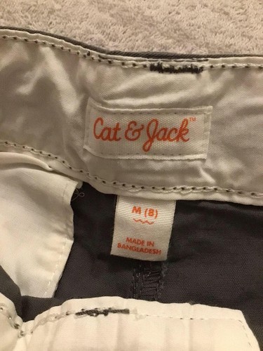 Cat & Jack - Boys Size M (8) Gray Flat-Front Uniform Shorts, New with Tags - Picture 4 of 7