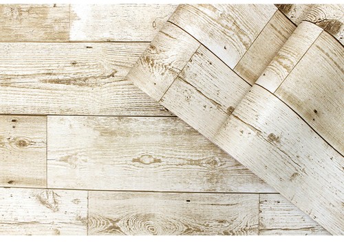 6m Ivory yellow wood grain Peel and Stick Wallpaper Vinyl Self Adhesive Decor - Picture 2 of 8