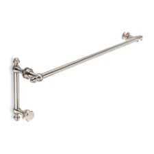 Symphony 24" Cuttable Towel Bar  6" Pull Combination with Rosette Brush Nickel