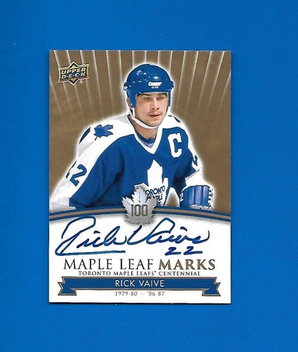 2017-18 TORONTO MAPLE LEAFS CENTENNIAL LEAF MARKS AUTOGRAPH & AKA CARD SEE LIST - Picture 79 of 91