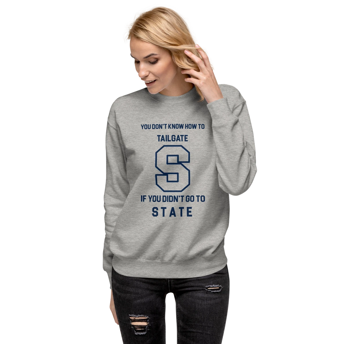 Gray penn state clearance sweatshirt