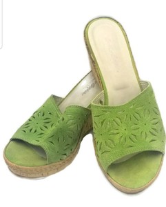 bright green sandals