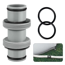 1.5in Pool Hose Connector 2-Head Adapter Fits Filter Pump Hose Pool Parts